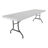 Lifetime 42980 Mesa Utilitaria Plegable, 8 Pies, Granito Bla