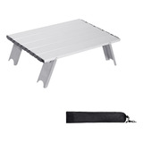 Moosinily Mesa De Camping Pequena Plegable De Aluminio Mini