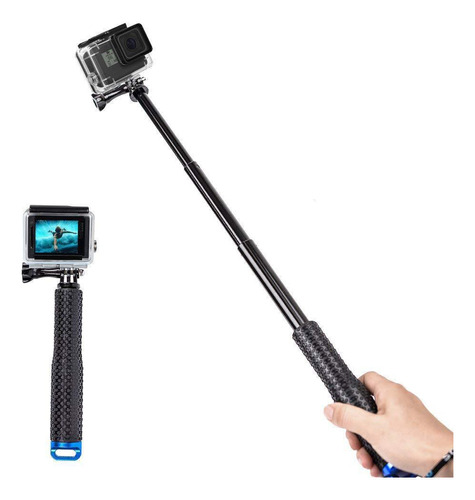 1 Pcs Escalable Palo Selfie Stick 49cm Para Gopro + Tornillo