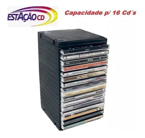 Porta Cd - Rack Newness Capacidade 16 Cd´s