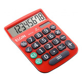 Calculadora Elgin Mv-4131 Mv-4133 De Mesa 8 Dígitos Vermelho