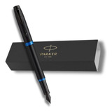 Pluma Fuente Parker Im Negro Marine Blue