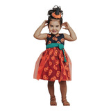 Vestido Halloween Infantil Luxo Dia Das Bruxas Roupa