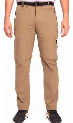 Pantalon Trekking Secado Rapido Hombre Desmontable Upf50