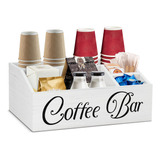 Organizador De Estacion De Cafe, Caja De Cafe De Madera, Acc