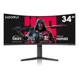 Koorui Monitor Curvo Ultra Ancho De 34 Pulgadas Para Juegos.