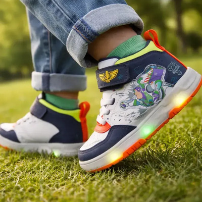 Tenis Niño Buzz Lightyear 2004 Con Luces Casual 15 A 19 Multicolor 17 Mx