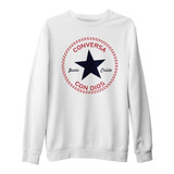 Sudadera Suéter Frases Cristiana Conversa Con Dios Unisex