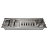 Tubrax Canal Organizador Uac0003-n Escorredor Aço Inox 60cm