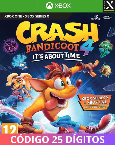 Crash Bandicoot 4 It's About Time Xbox One Series X|s Código