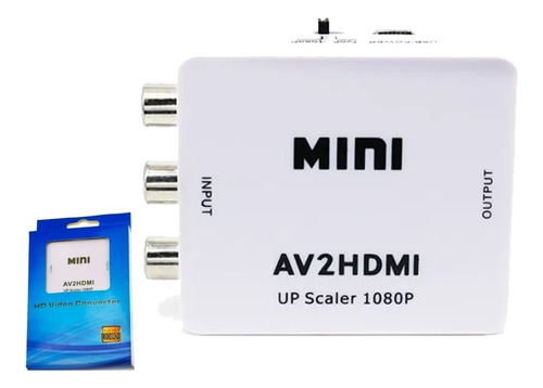 Pack 2 Adaptadores Av Rca A Hdmi Digital