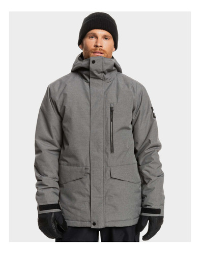 Campera Snow Quiksilver Mission Solid Impermeable 10k Hombre