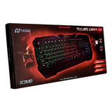 Teclado Gamer Retroiluminado Gaming Noga Stormer Nkb-gk23 Color Del Teclado Negro Idioma Español