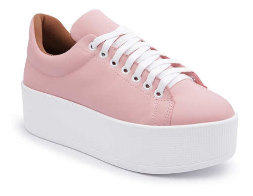 Tenis Feminino Sola Alta Fashion Blogueira Macio (153)