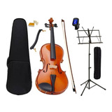 Kit Violino 3/4 Arcobreu Case Espaleira Estante Afinador