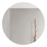 Espejo De Pared Redondo Baño Living 4 Mm Listo Colgar 50 Cm