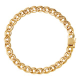 Pulseira Romana Ouro 18k 750 16 Cm 6,50 Mm