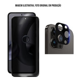 Película Privacidade + Pelíc Câmera P/ Xiaomi Poco M5s 6.43 