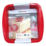 Forma Silicone Assadeira Quadrada Antiaderente Bolo E Torta 