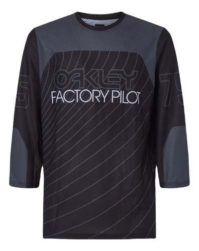 Camiseta / Playera Oakley Seeker `75 Ls Jersey Blackout