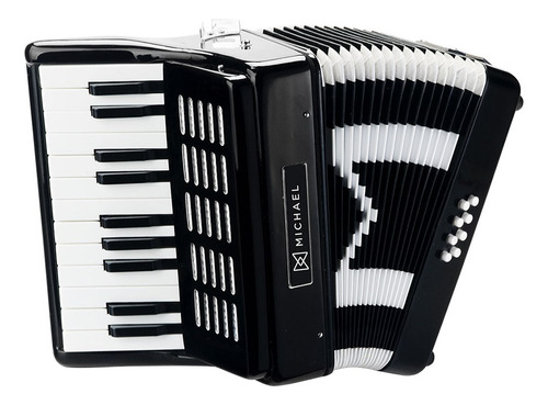 Acordeon Gaita Sanfona Michael 8 Baixos Acm0822 + Estojo