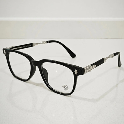 Gafas Chrome Hearts Negro Estilo Minimalista