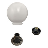 Kit Montagem De Poste Decorativo Com Globo Para Jardim