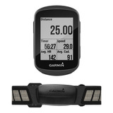 Ciclocomputador Garmin Edge Gps Garmin Edge 130 Plus Bundle Ciclocomputador Sem Fio Cinta Cardíaca Hrm Dual Compátivel Strava Treino Indoor Ciclismo Bike