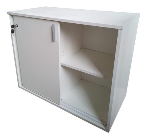 Mueble Biblioteca 90x45x75h Con Un Estante Y Pta Corrediza C