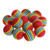 15 Pelotas Eva  - Foami  - Arcoiris Juguete Para Gatos