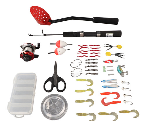 Soft Lures Spoon Complete Kits, Carrete De Caña De Pescar En