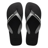 Chinelo Havaianas Dual Preto E Cinza