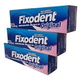 Fixodent Crema Adhesiva Oral-b 3 Cajas Para Protesis Dental