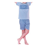 Pijama Corto Niño Cotton Petroleo Primavera/verano 2023