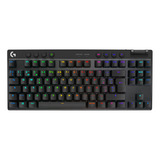 Logitech G Pro X Tkl, Teclado Gamer Lightspeed/bt, Rgb, Blk