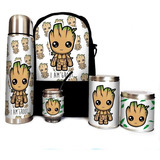 Equipo De Mate Completo Groot Cuero Set Kit Matero Mate