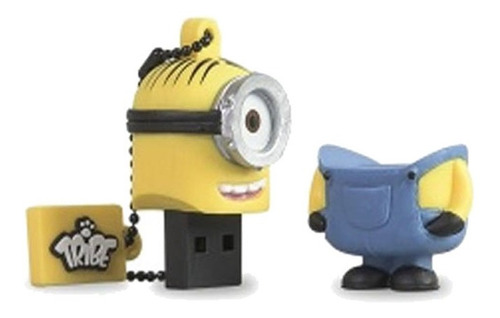 Memoria Usb Tribe Fd021508 - Amarillo, 16 Gb, Usb 2.0 /v /v Color Amarillo Tapa