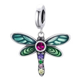 Dije Charm Pandora Libélula De Colores Plata S925 Original