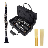 Kit Clarinete Afinação Si Bemol Soprano Shelter Sft6402 