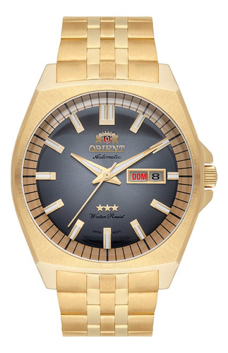 Relógio Orient Dourado Masculino F49gg010 G1kx