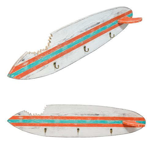 Perchero Tabla De Surf Vintage - Envio Gratis