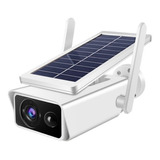 Câmera De Segurança Wifi Energia Solar Full Hd Prova D'agua