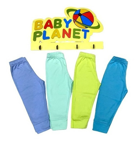 4 Pzas De Pants Ligeros 100% Algodón Para Niño T 2-4 Años