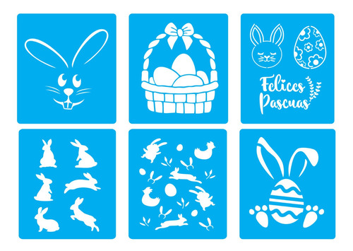 Pack Vectores Corte Laser -  52  Stencils Pascua