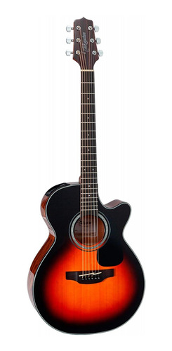 Guitarra Takamine Gf30ce Bsb Electroacustica Rojo Sombreado