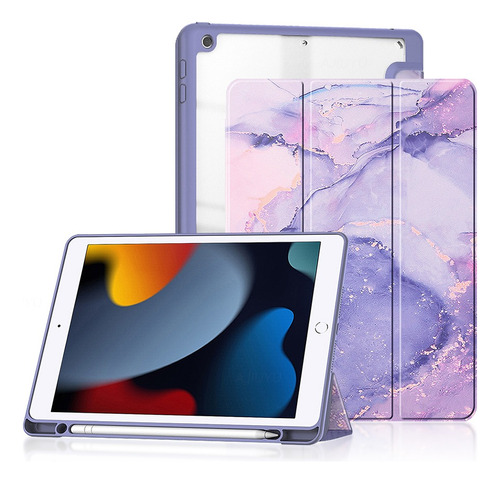 Funda Inteligente Para iPad 9, 8, 7, 10, 10 Pulgadas, Ranura