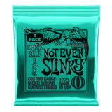 Cuerdas Guitarra Electrica Pack X3 Ernie Ball Not Even .012 