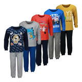 Kit 5 Conjunto Moletom Menino Infantil Gola Careca Masculino