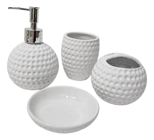 Set De Baño Cerámica Dispenser, Jabonera (art7275). Mikasa