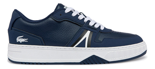 Tenis Lacoste Leather Azules Hombre Moda Casuales Piel